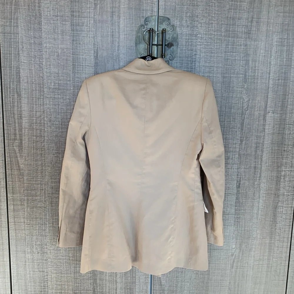 Zara Linen Blend‎ Double Breasted Blazer